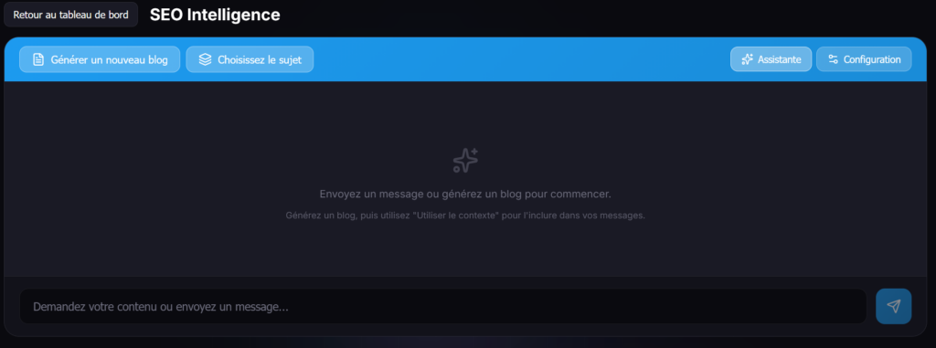 Générez vos blogs et postez les directement sur votre site internet !