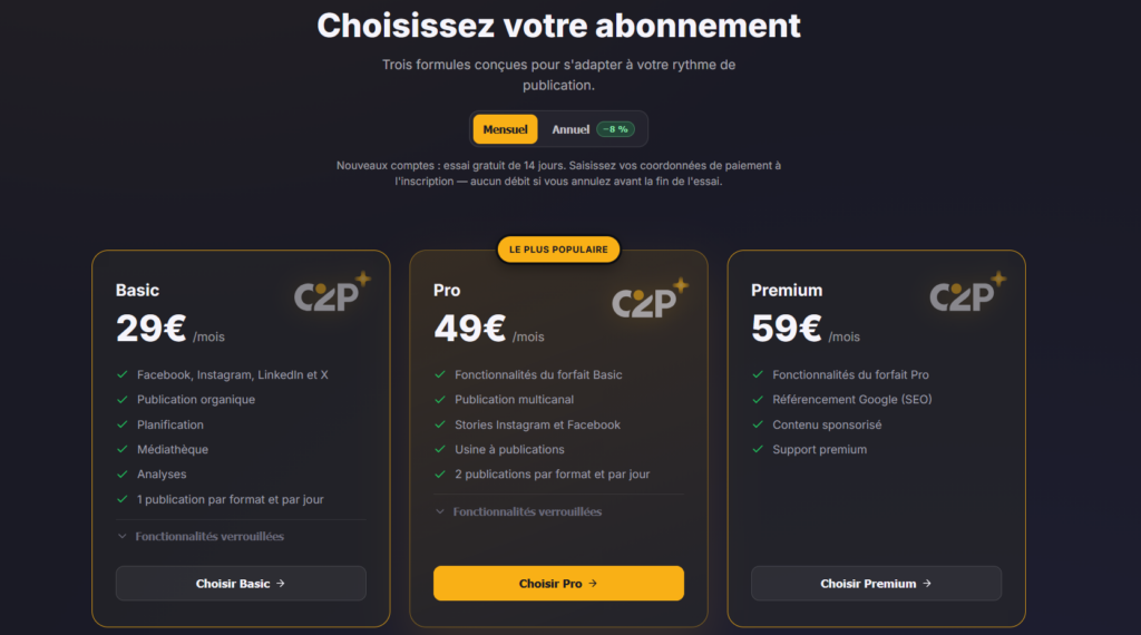 Découvrez C2P+ 
Votre contenu, partout, en un clic